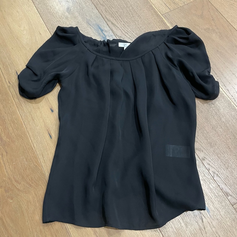 Joie 100% silk sheer blouse loose fit